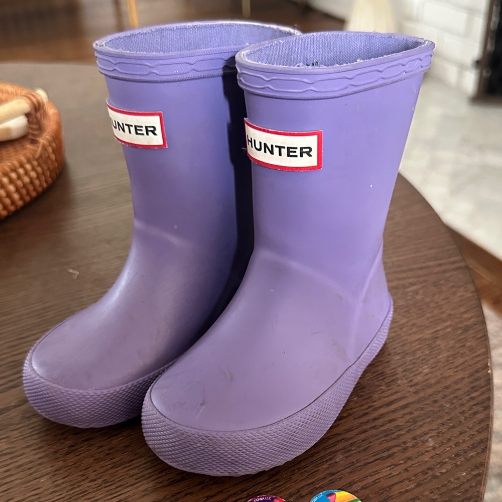 Hunter Kids Purple Rain Boots